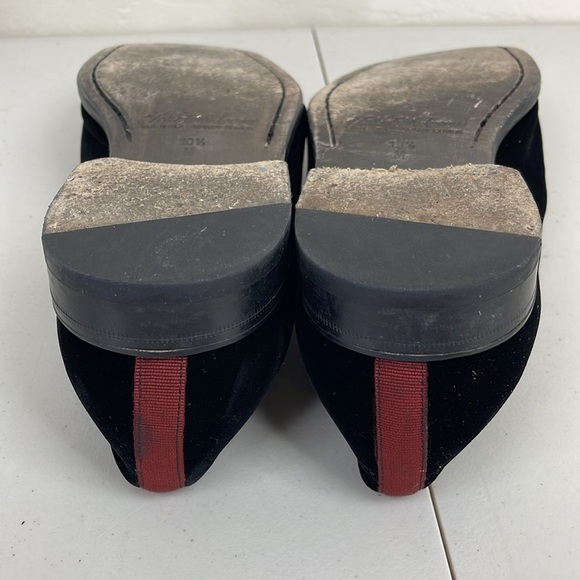 Saks Fifth Avenue COLLECTION Velvet Loafers Sz 10.5 M black - Picture 7 of 12